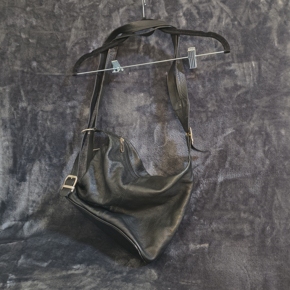 Sunbelt Black Leather Backpack